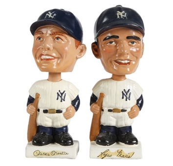 Pair of Mickey Mantle and Roger Maris 1960s Vintage BobbleHeads